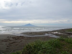 3日目　利尻島が見える